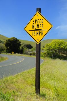 Speed limit posted a alocal state park