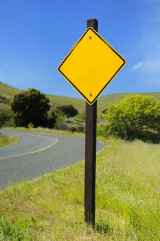 a blank sign board posted a alocal state park