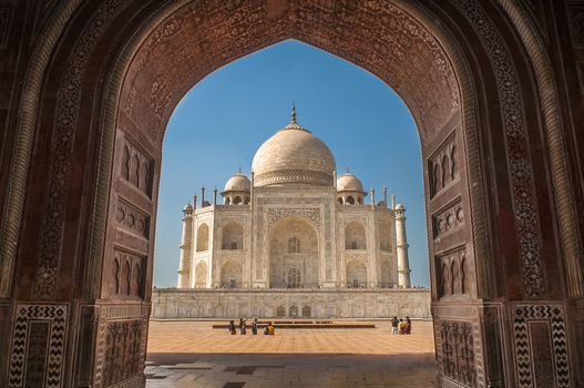 Taj mahal Wonderful architecture at Agra india