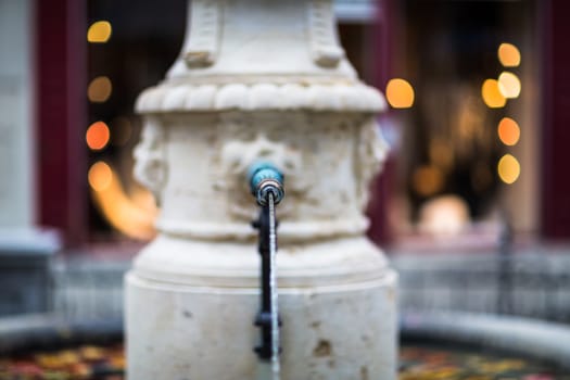 A beautiful fountain, Zurich, Switzerland (shallow DOF)