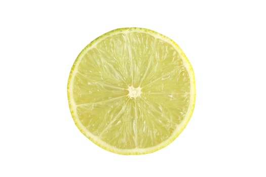 Fresh lime isolated on white background 