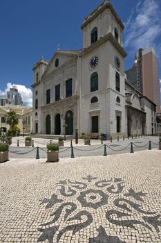 A view of classical chruch architecture in Macau