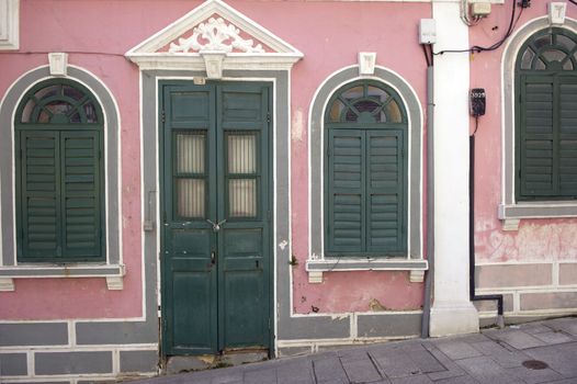 Chinese window in Macao, China.