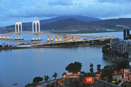 Sai Van bridge in Macau