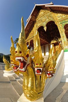 Buddhist Temple in Luang Prabang Royal Palace, Laos