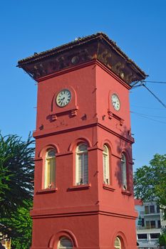 malacca historic old clock tower