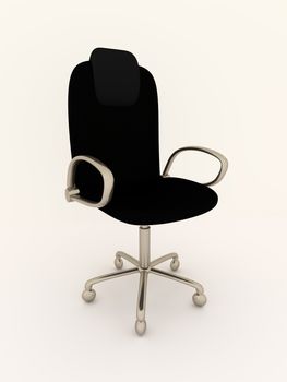 A modern office chair. 3d rendered Illustration.