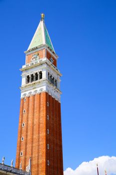 The Campanile di San Marco (San Marco tower) in Venice, Italy, Europe.