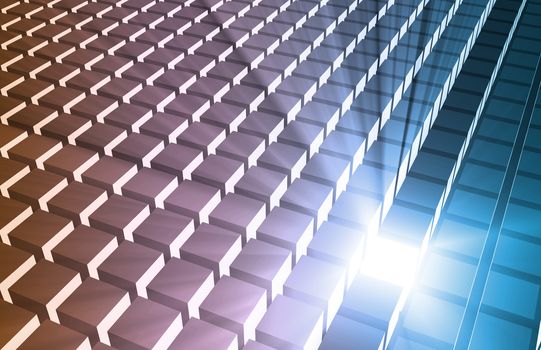 3D Business Background as Leadership Concept Abstract