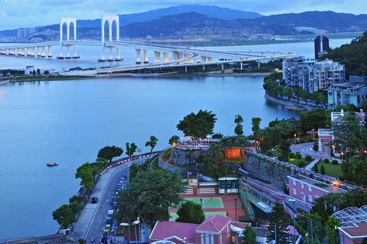 Sai Van bridge in Macau