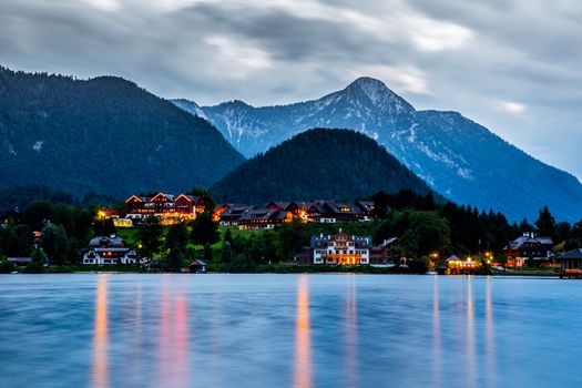 Small historical village in high mountains Austria