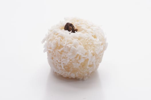 Beijinho is brazilian sweet made with condensed milk and coconut