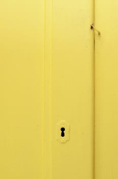 yellow door detail 