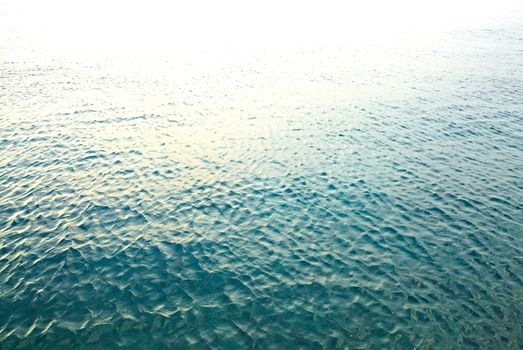 Open water surface of the sea