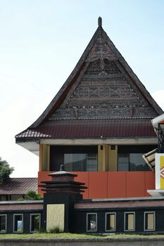 batak traditional house that found in north sumatera-indonesia