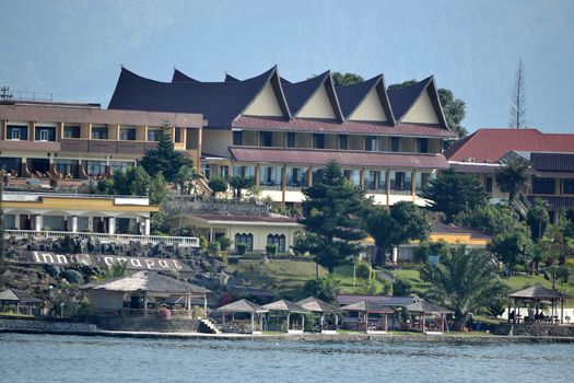 luxury cottage at toba lake medan, north sumatera-indonesia