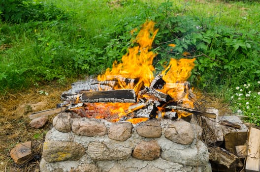 stone wall fireplaces a nice quiet burn firewood