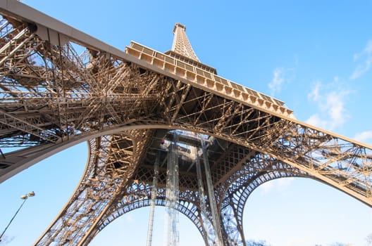 Eiffel Tower at day in Paris, France.