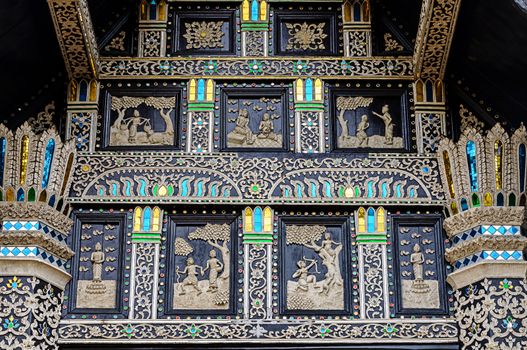 Gable detail of temple, Northern Thailand