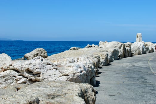 sea in Akko (Acre), Israel