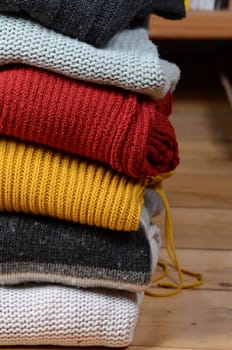 stack of sweaters