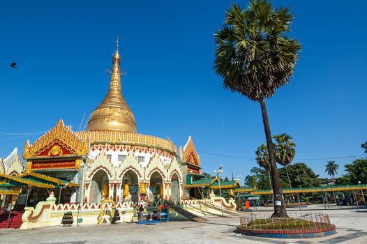 Kaba Aye Pagoda in Rangoon, Myanmar