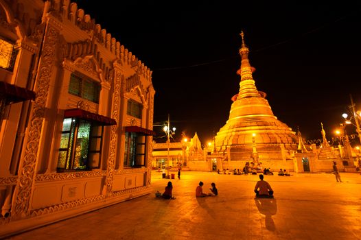 Botataung paya Pagoda in Rangoon, Myanmar