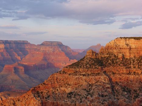 A stunning image of the Grand Canyon taken from the south rim.