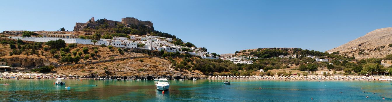 lindos island landscape