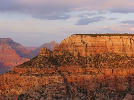 A stunning image of the Grand Canyon taken from the South rim.