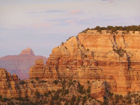 A beautiful image of the Grand Canyon taken from the South rim.