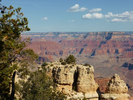 A beautiful image of the Grand Canyon taken from the South rim.