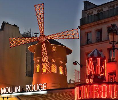 Moulin Rouge revue in Paris