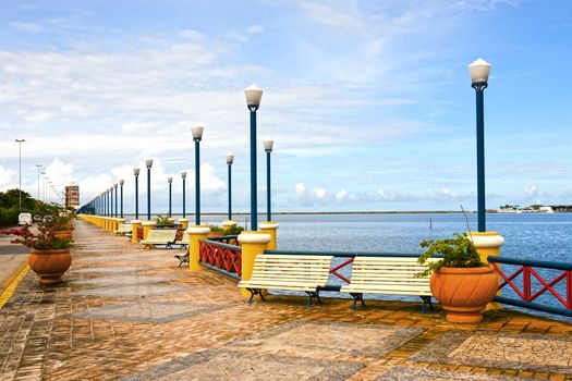waterfront promenade in recife pernambuco state brazil