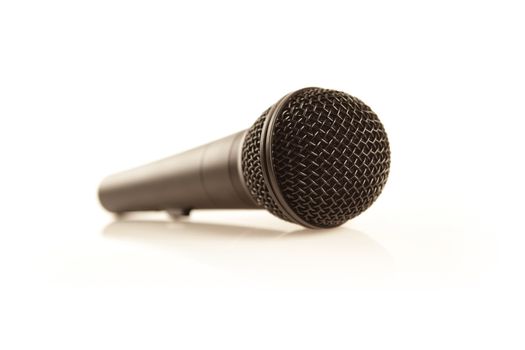 microphone on white background