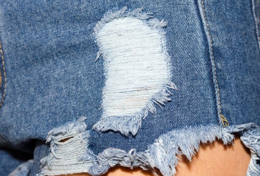 Photos of women wearing jeans lack of close-up shooting.