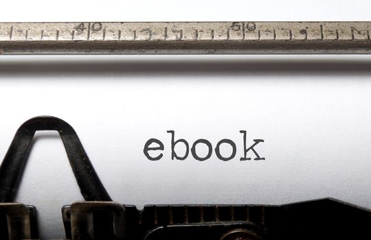 Ebook printed on a typwriter 