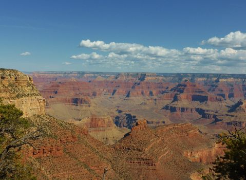 A stunning image of the Grand Canyon taken from the South rim.