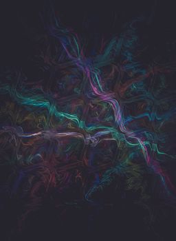 Space, Creative design background, fractal styles with color design
