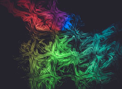 Creative design background, fractal styles with color design