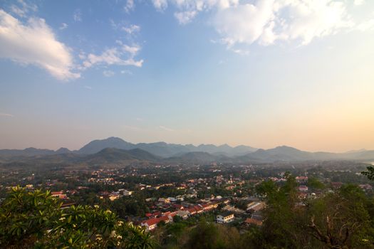 View ancient city at Luang Prabang, Laos