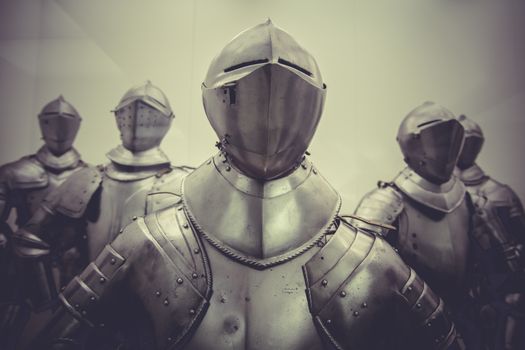 Antique Medieval iron armor, Spanish armada