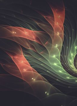 Creative design background, fractal styles with color design