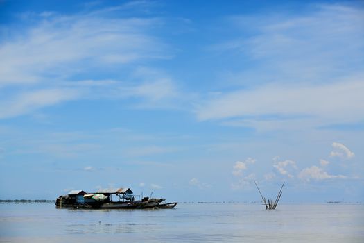 The floating village on Tonle Sap lake