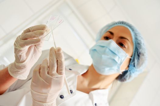 Young female doctor  at the hospital.