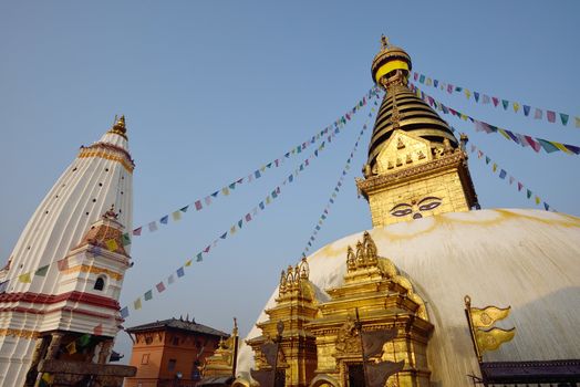 The wisdom eyes, Swayambhunath Monastery, Nepal