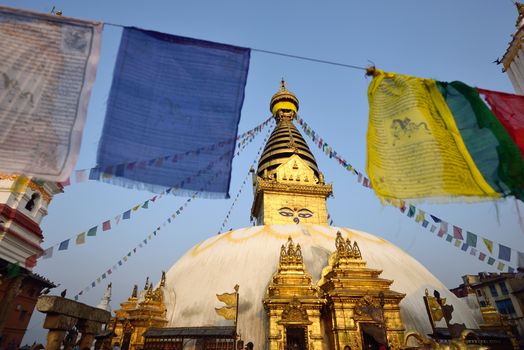 The wisdom eyes, Swayambhunath Monastery, Nepal