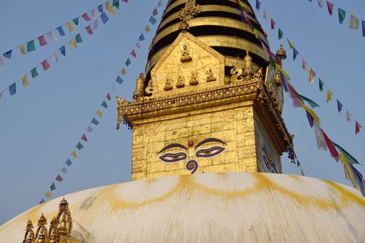 The wisdom eyes, Swayambhunath Monastery, Nepal