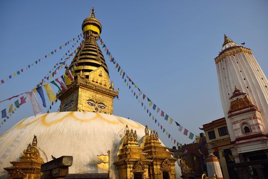 The wisdom eyes, Swayambhunath Monastery, Nepal