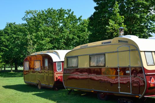 Two luxury caravans